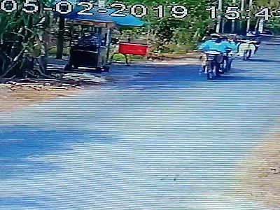 HE USED THE HEAD AS A BRAKE