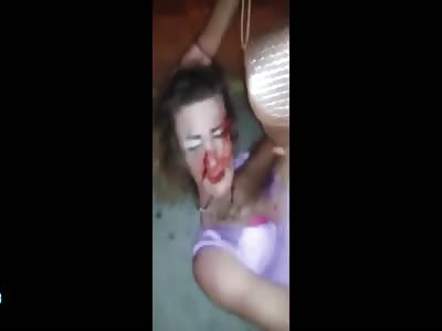 TRANNY BEING BEATEN