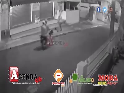 BANDITS RECEIVED WITH SHOTS