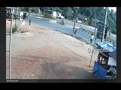 BIKER SERIOUSLY INJURED IN COLLISION WITH BUS