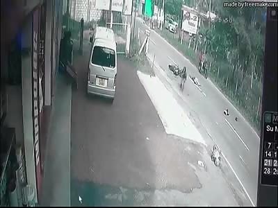 CRUSHED HEAD IN MOTORCYCLE ACCIDENT
