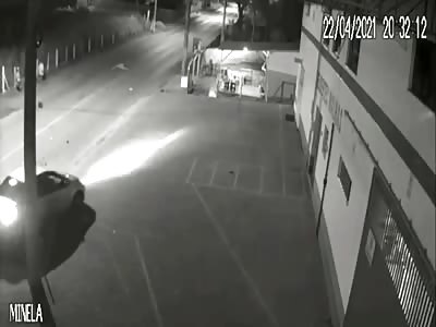 ACCIDENT: RIDER SENT TO SPACE