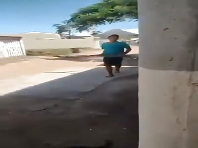 BEATEN DOWN THE BLACK GUY