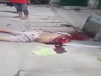 MAN CUTTED IN HALF