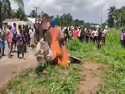 FIRE AND TIRE - A TERRIBLE DEATH