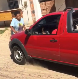 WOMAN WAS RUNOVER BY HIS BROTHER