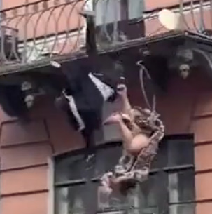 FREE FALL - COUPLE FALLS FROM BALCONY