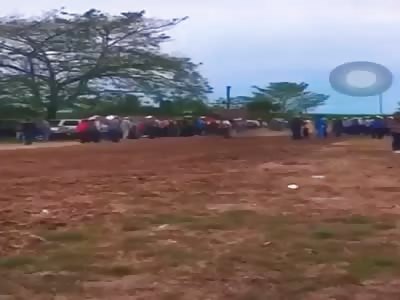 MAN'S INSTANT DEATH WHEN HIT BY A HORSE