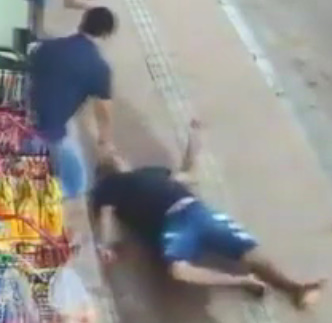 CHASED AND STABBED TO DEATH