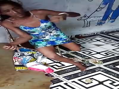 Crackhead Girl Gets A Lesson To Remember