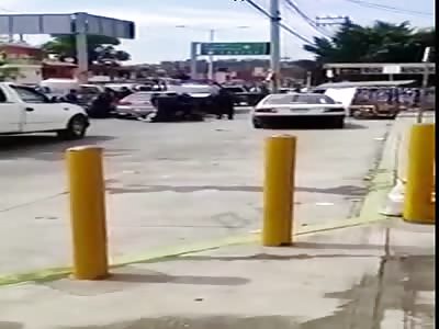 MAN WITH MACHETE IS SHOT BY THE POLICE