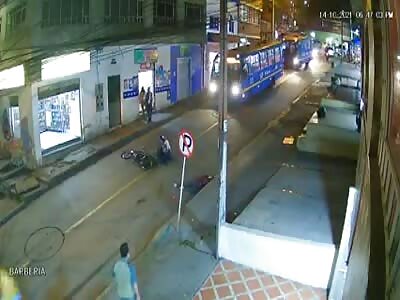 RUNOVER BY MOTORCYCLE 