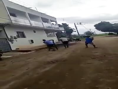 MAN BEING PUNISHED AFTER BEATEN A WOMAN