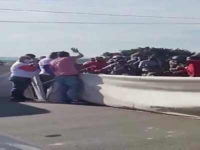 PROTESTOR SENT TO SLEEP