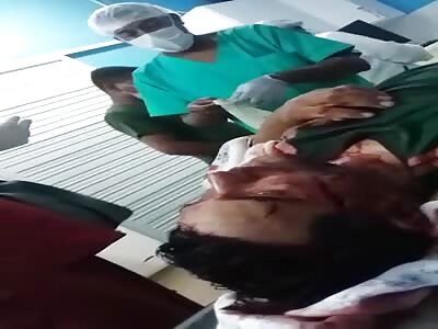 MAN WITH MULTIPLE STABS IN THE HEAD