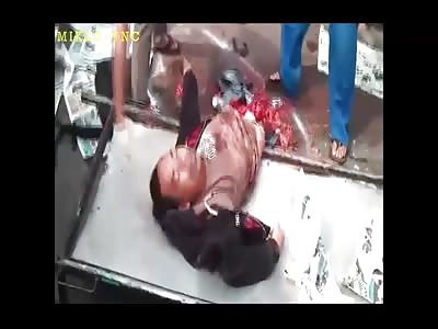 Man halved in an accident