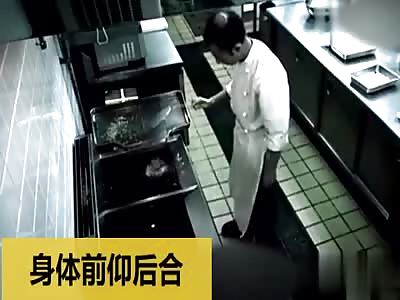 The chef's face was fried.