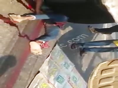 Brutal Gore: Man Annihilated by Truck