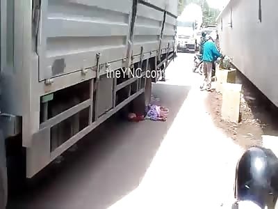 Woman Crushed By Truck
