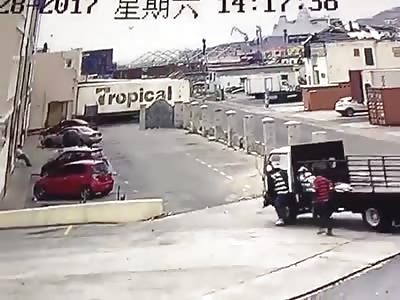 Man Crushed By Truck