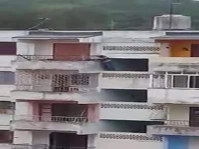 by clown falls from a 5 floor