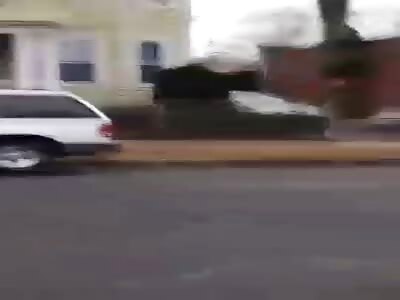 Hood Rat Uses Chair On Guy's Face