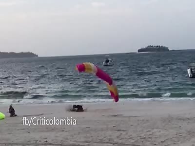 Instant Death. Mexican Skydiver April 08 2017, Isla Contadora, PanamÃ¡.