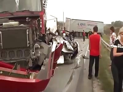 The accident Not to look nervous!People in half!!