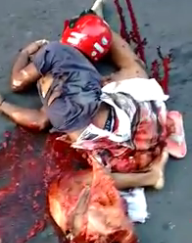  brutal as graphic images of the motorcyclist stay