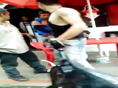 with a Band-Aid and breast kiss is like new