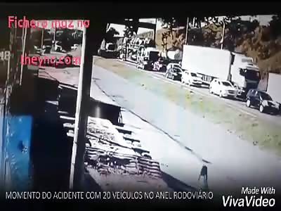 Truck rolls 20 cars (best quality)