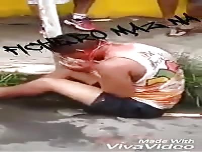 Thief is captured and beaten by pesky settlers