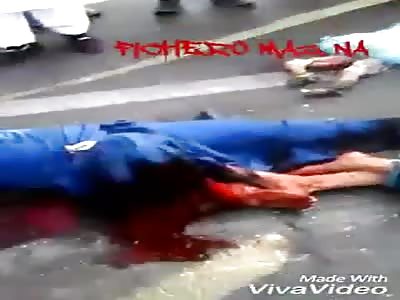 (Shocking) very sad girl died crushed by truck and father in agony