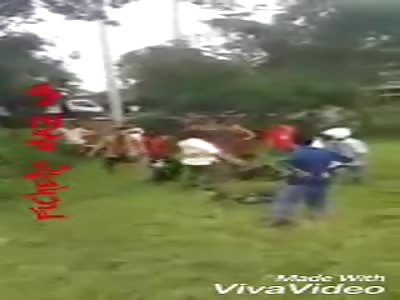 Brutally beaten thief