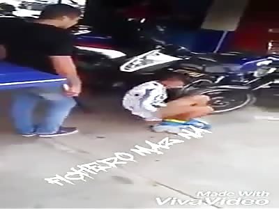 Thieves Striped Naked and beaten by raging mob