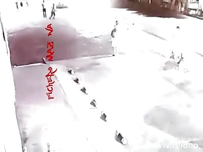 They give him with machete