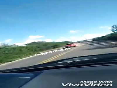 Brutal motorcycle crash and car leaves dead