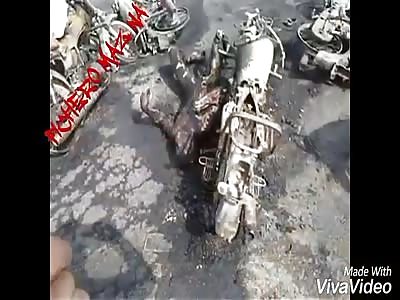 ACCIDENT IN PAKISTAN WITH OIL TRUCK 