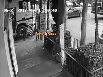 Truck crushes cyclist