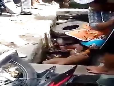 Brutally beaten thieves