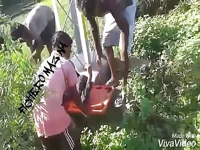 Man loses leg in train accident