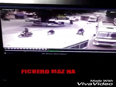 Woman squashed by truck