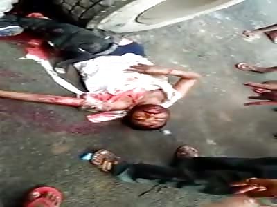 Truck crushes two men one dead and the other dies