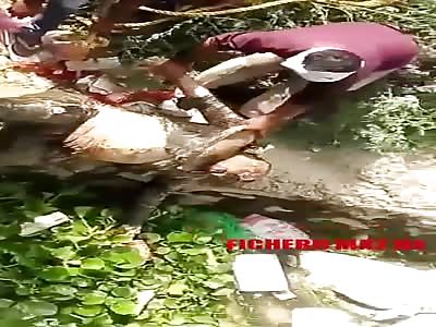 Recovering corpse rotten river