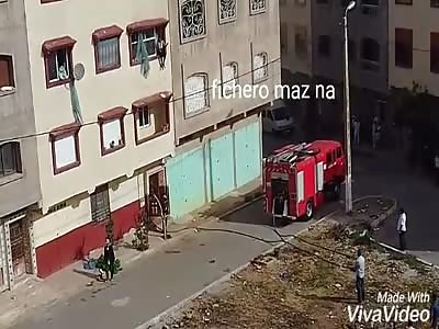 woman jumps in search of love (different angle)