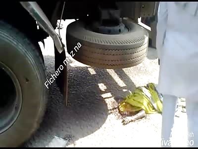 ACCIDENT: man suffers serious accident and dies when crushed by truck