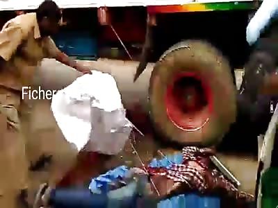 GORE ACCIDENT: man dies crushed by truck