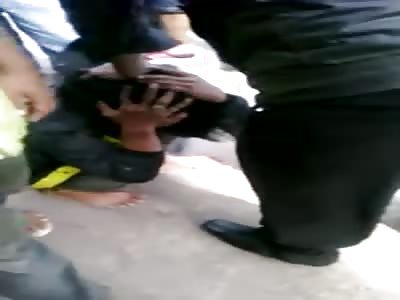 THIEF CRASHES BEING HIT