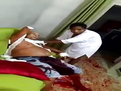 Elders being rescued after being stabbed by the Son.