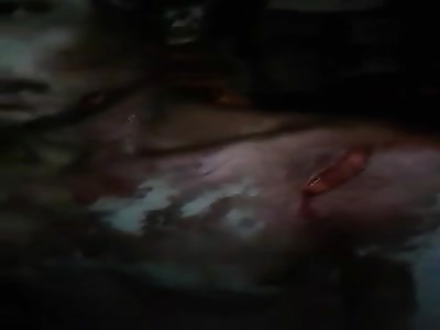 MAN WITH WOUND IN THE HEAD